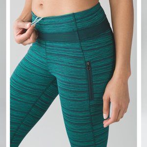 Lululemon Inspire Tight II (Mesh) in Green